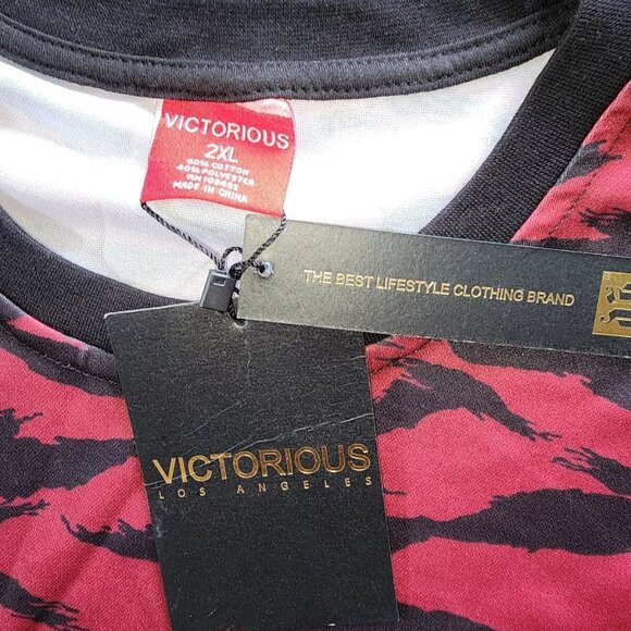 NWT MEN'S VICTORIOUS LOS ANGELES MEN'S TOP GENX 060 RED - Picture 2 of 9